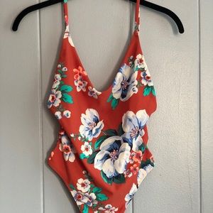 AE Floral Super Scoop One Piece